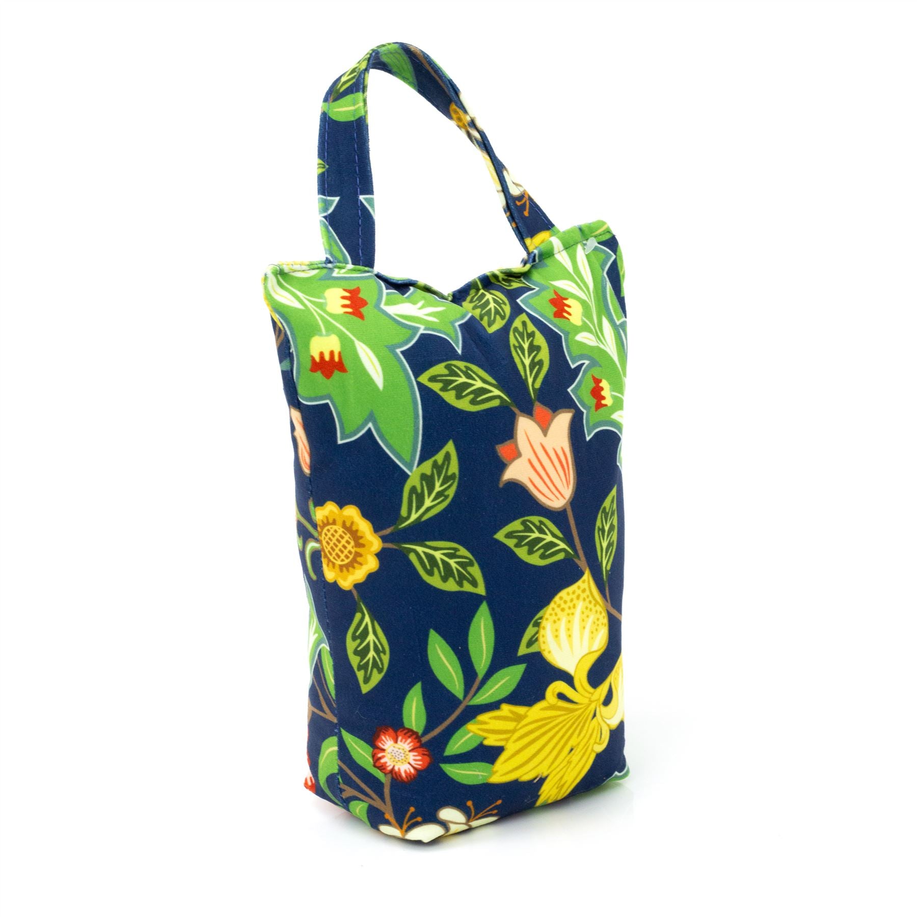 Sussex Floral Doorstop | Dekorativt stof botanisk dørstop | Rektangel blomsterdør stop med håndtag - blå Levere - Image 3
