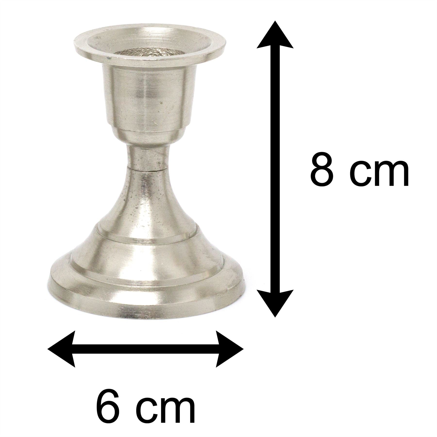 Stilfuld aluminiumskort lysestager | Candlestick indehavere Candle Stand | Tabeldekoration - Design varierer en leveret - Image 2