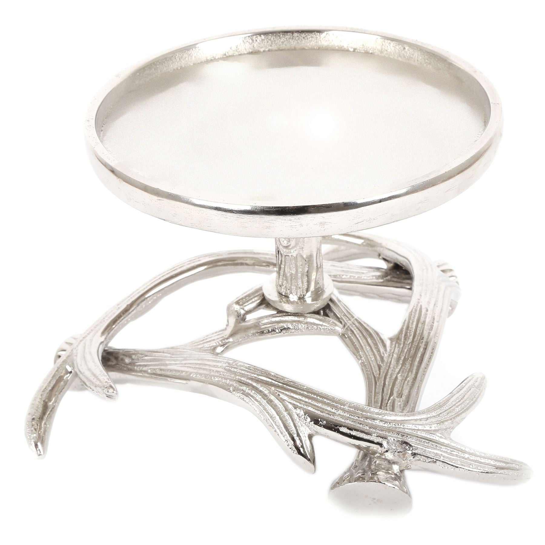 Majestætisk aluminium Stag Antler Candle Holder | Silver Metal Pillar Candlestick Decoration | Jules bryllupsbord midtpunkt - Image 3