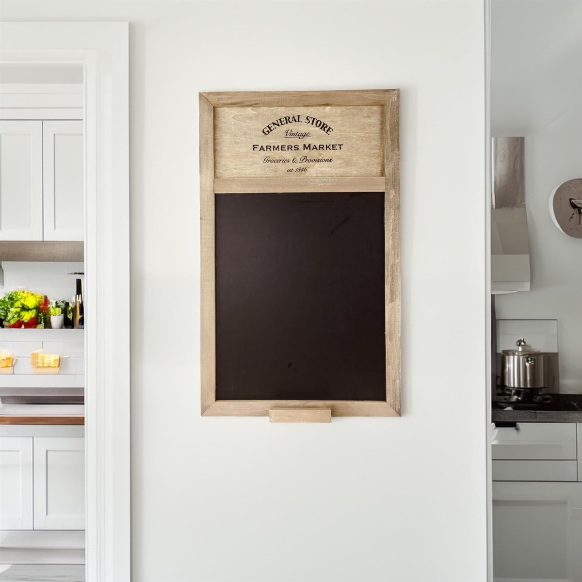 General Store Blackboard, Vintage Farmers Market Style Memo Board - 50 cm x 34 cm - Image 2