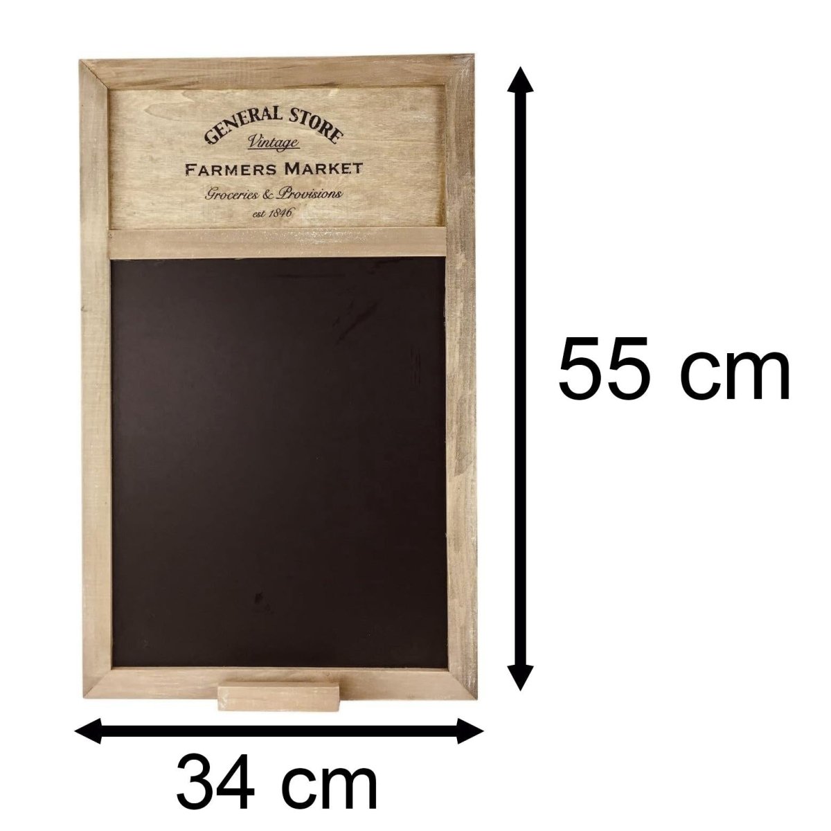 General Store Blackboard, Vintage Farmers Market Style Memo Board - 50 cm x 34 cm - Image 3