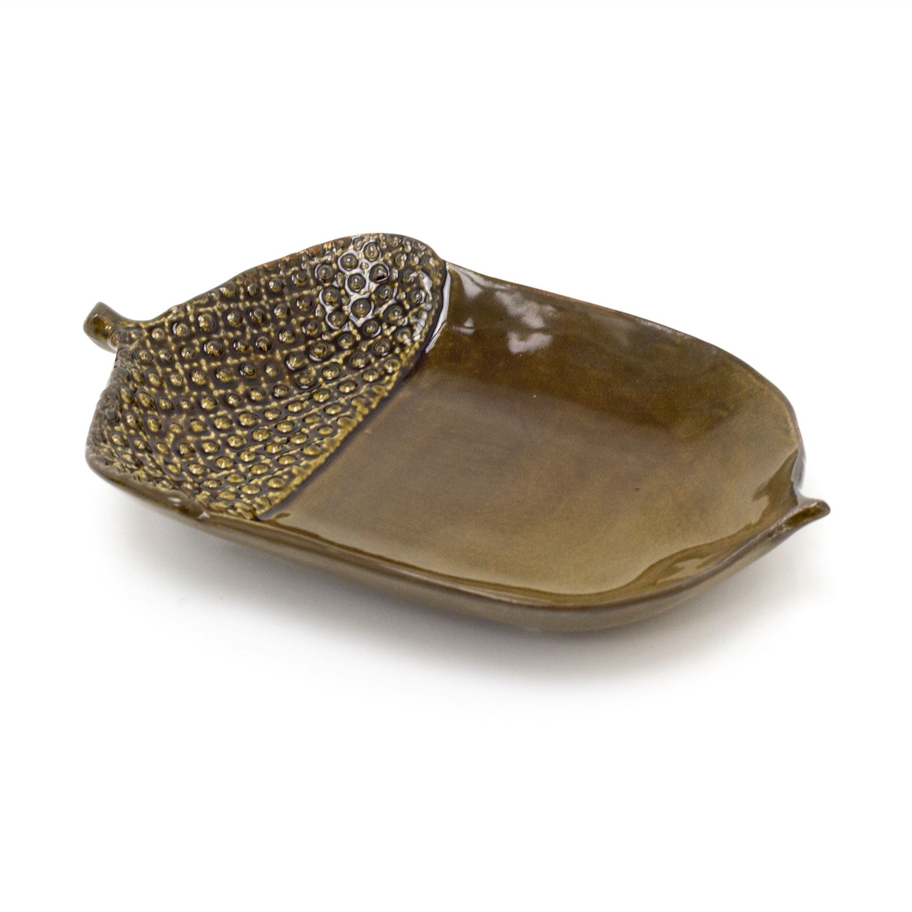 Forest Toile Acorn formet pynteskål | Stentøjssmykker skål pynteskål | Trinket Tray Key Bowl Vanity Tray Ring Holder Jewellery Plate - Image 3